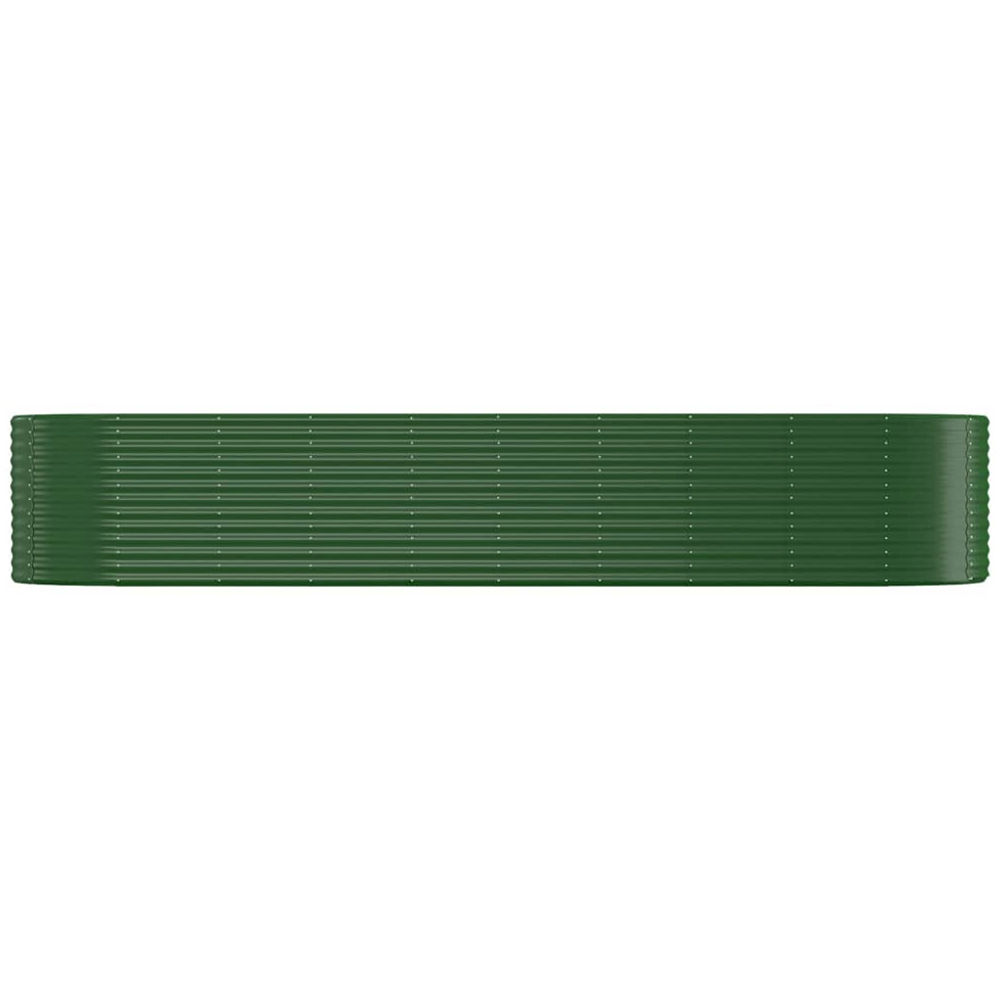 vidaXL Green Galvanised Steel Raised Garden Bed 68 x 396 x 396cm Image 2