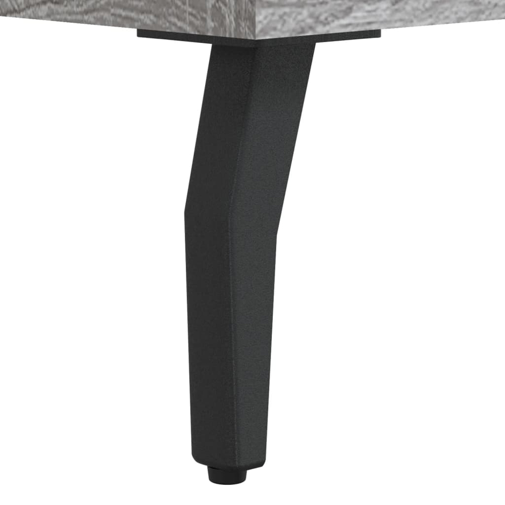vidaXL 3 Open Shelf Grey Sonoma Shelf Cabinet Image 7