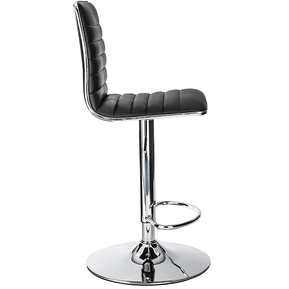 Dorel Colby Black High Back PU Barstool Image 3