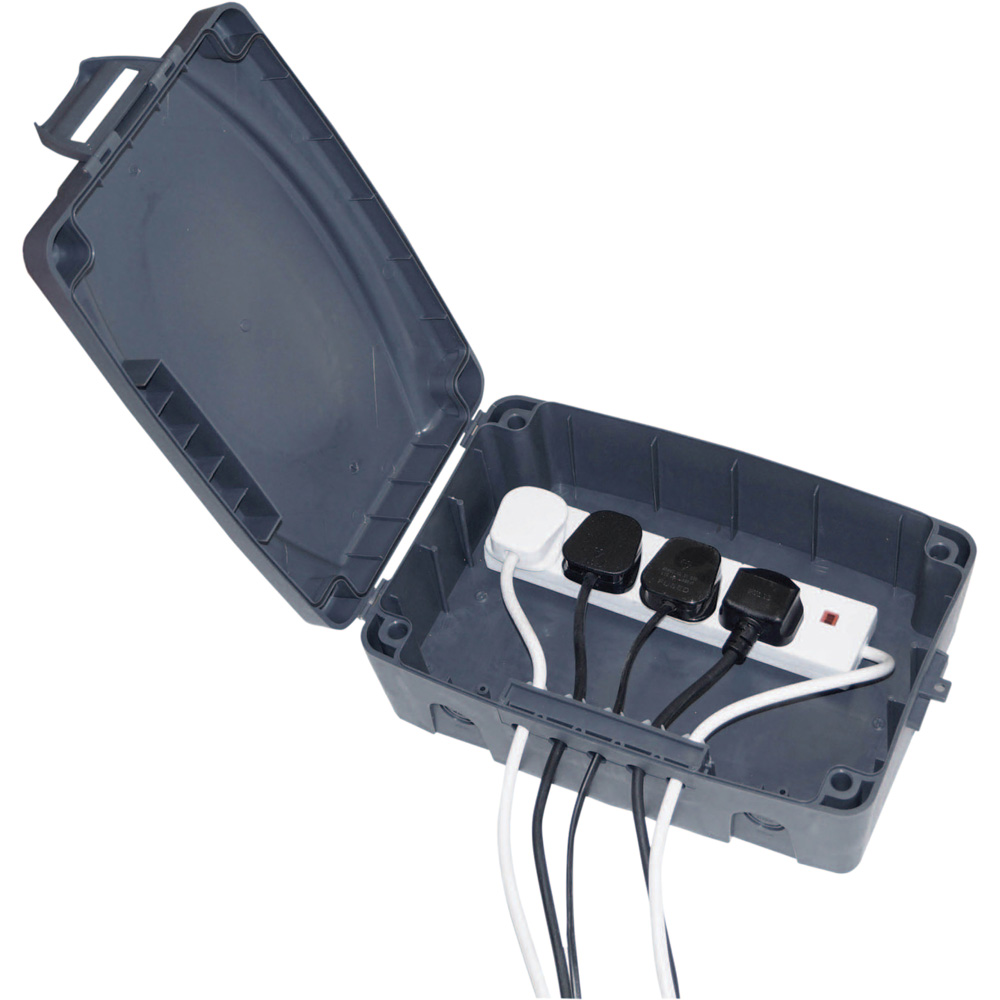 Eagle Black Outdoor IP54 Electrical Connection Box Image 4