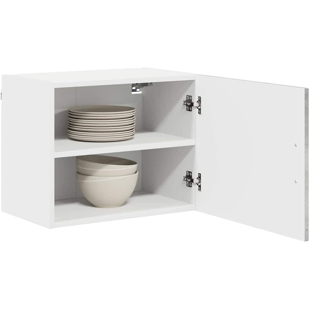vidaXL Kalmar Single Door Concrete Grey Wall Mounted Wide Kitchen Cabinet Set of 2 Image 3