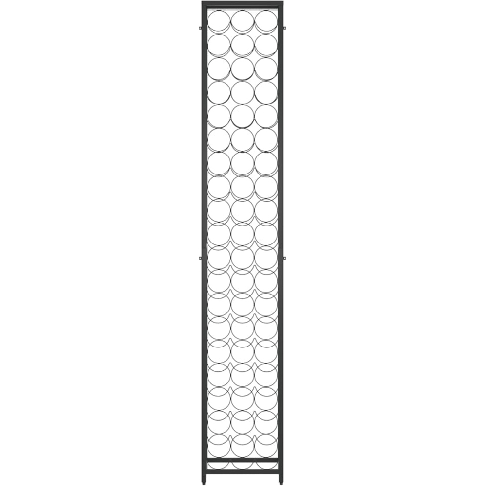 vidaXL 57 Bottle Black Tall Freestanding Wine Rack Image 3