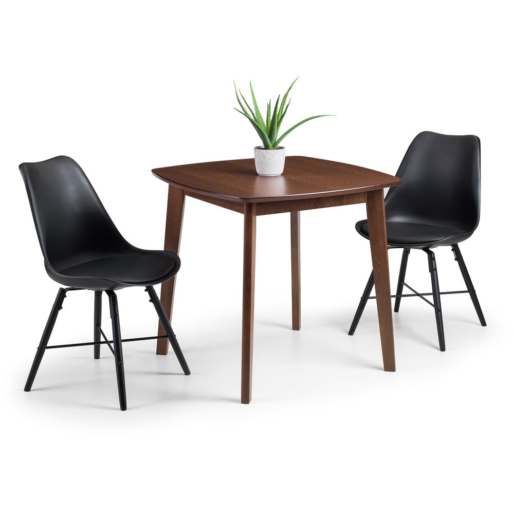 Julian Bowen Kari Set of 2 Black Dining Chair Image 5