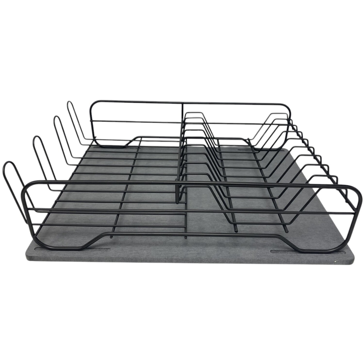 Malmo Dish Drainer with Stone Tray Caddy Black Image
