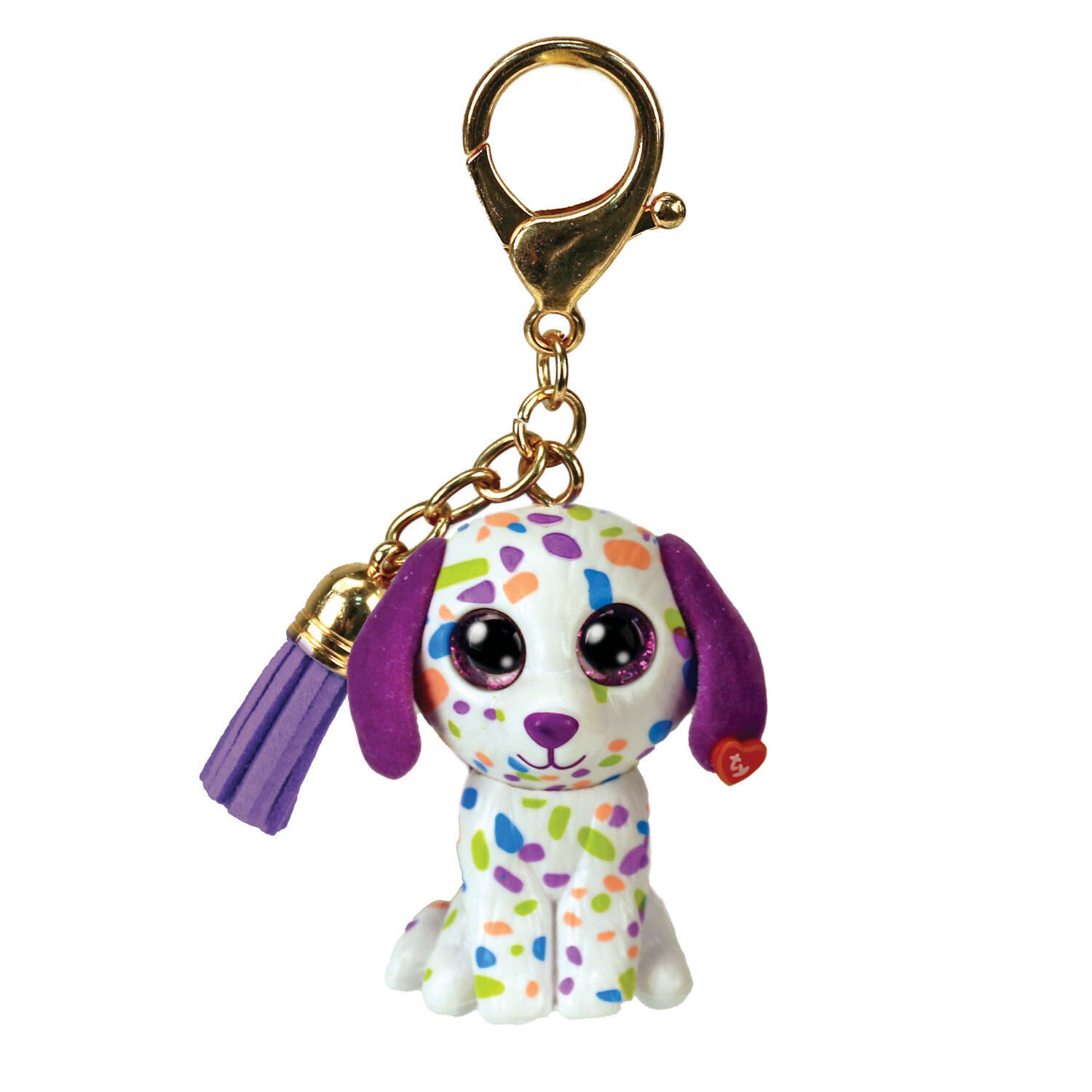 Darling the Dog Mini Boo Key Clip - White Image