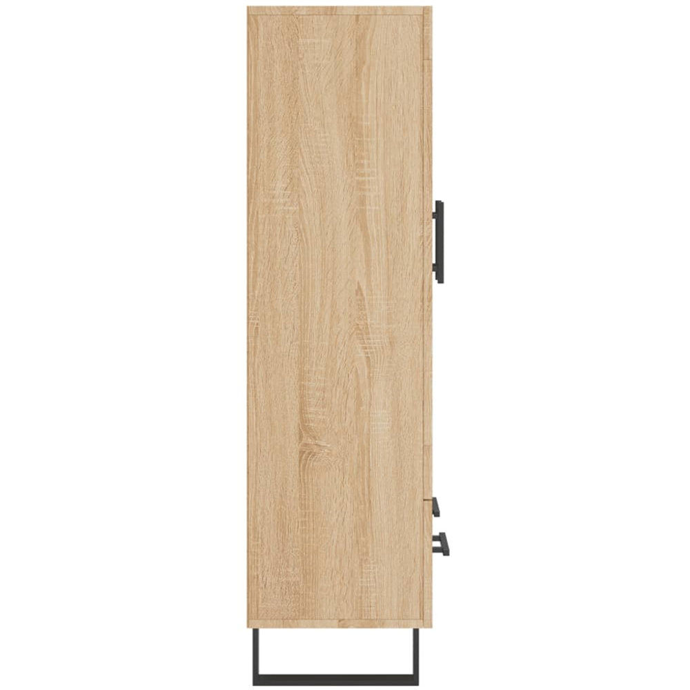 vidaXL 2 Door Single Drawer Sonoma Oak Highboard Image 7