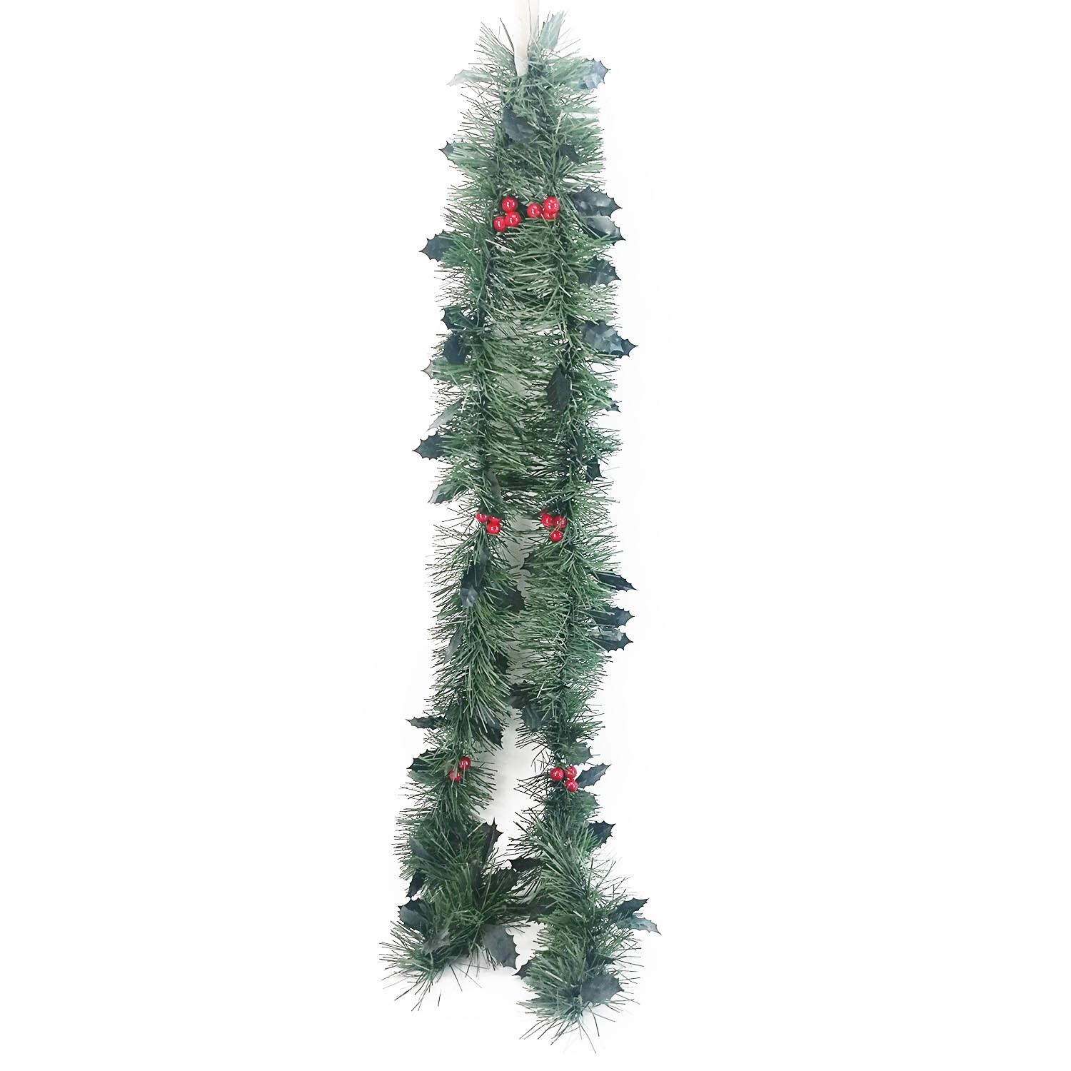 Holly and Berry Tinsel 200cm Image 1