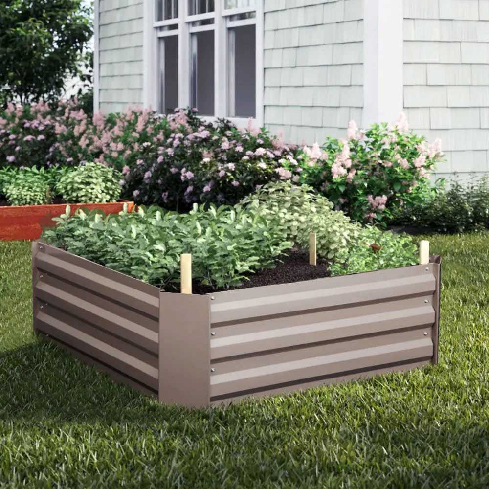 Living and Home Square Raised Garden Bed Planter Box 30 x 100 x 60cm Image 2