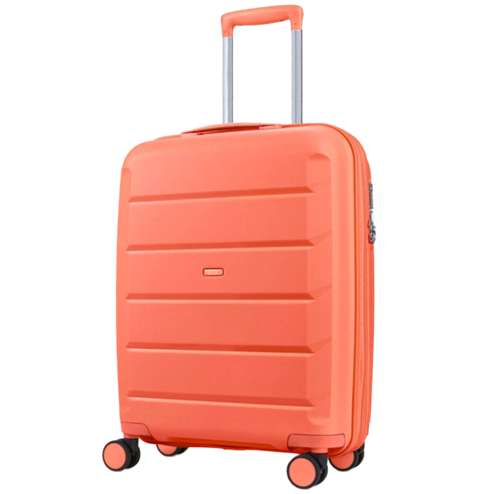 Rock Tulum Small Orange Hardshell Expandable Suitcase Image 1