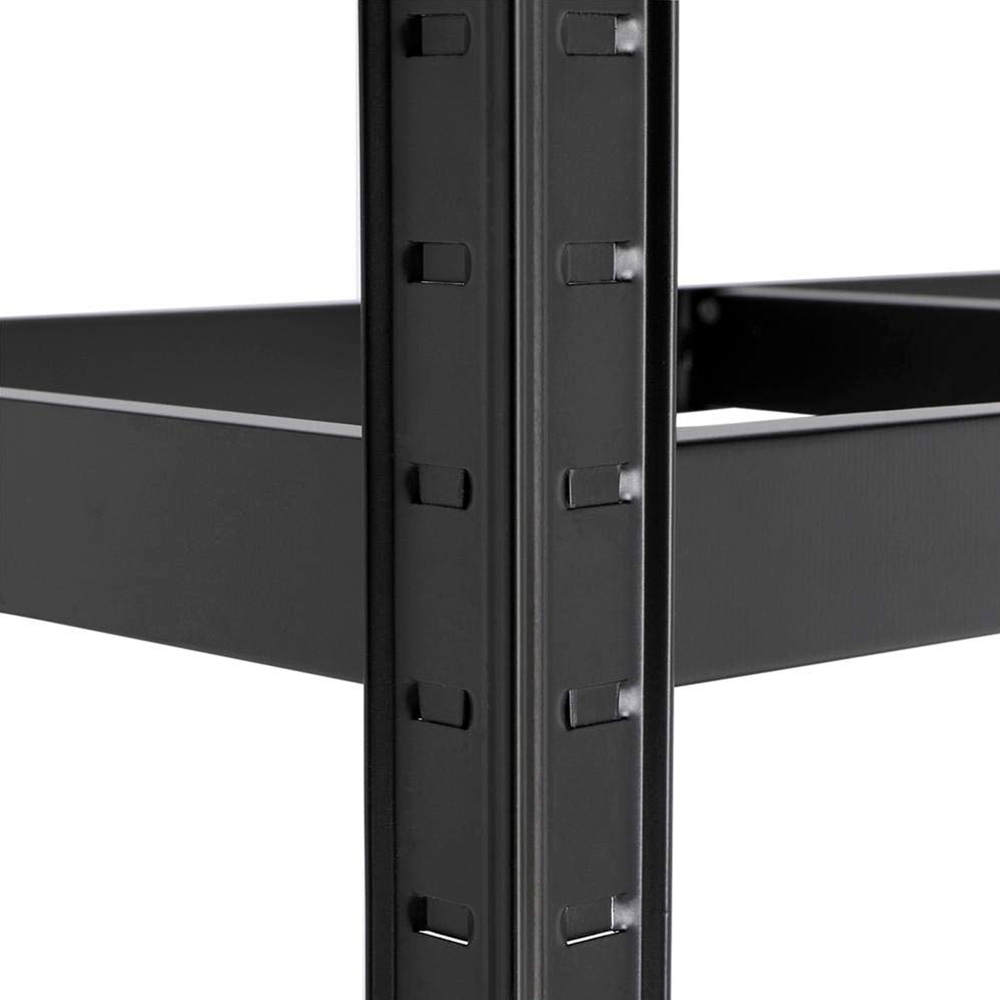 AMOS 5 Tier Black Powder Coated Steel Shelving Unit Image 3