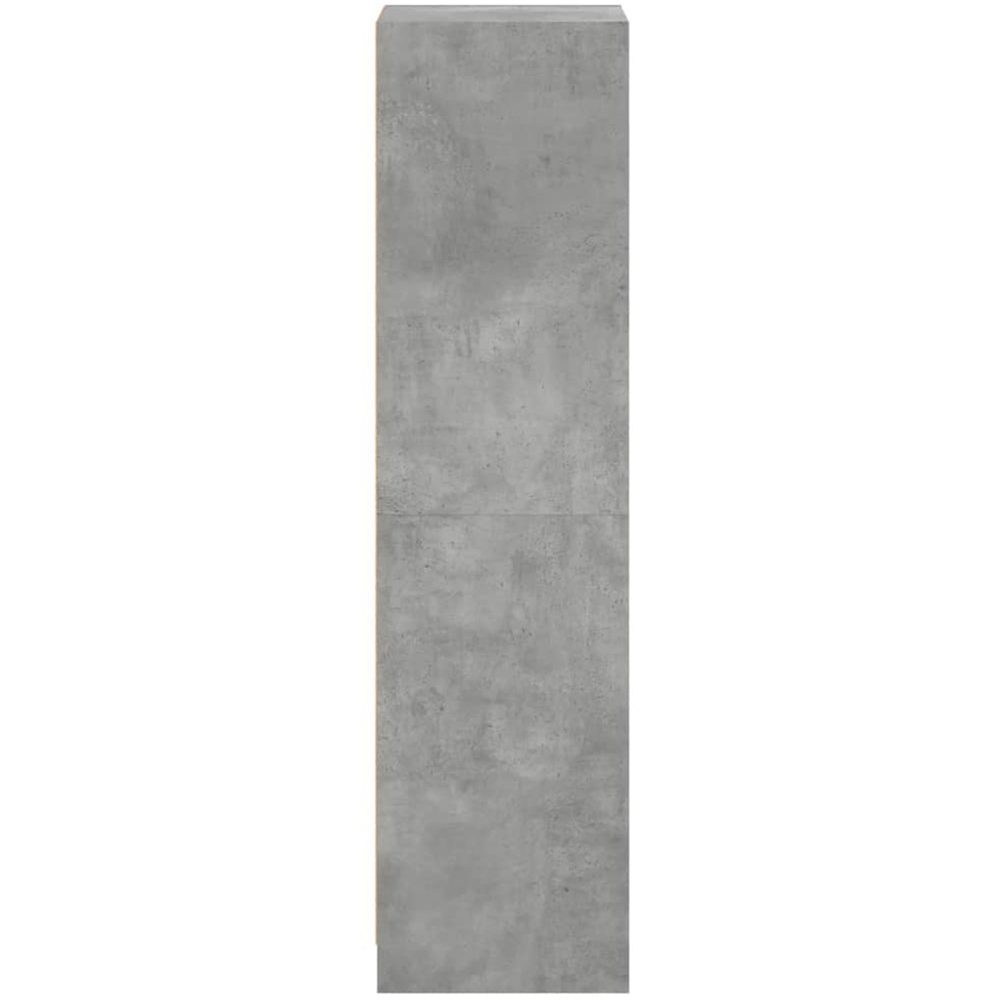 vidaXL 2 Glass Door Concrete Grey Highboard Image 7