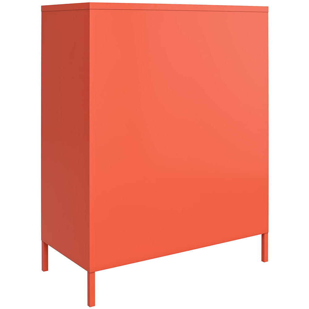 Novogratz Cache 2 Door Orange Metal Locker Storage Cabinet Image 5