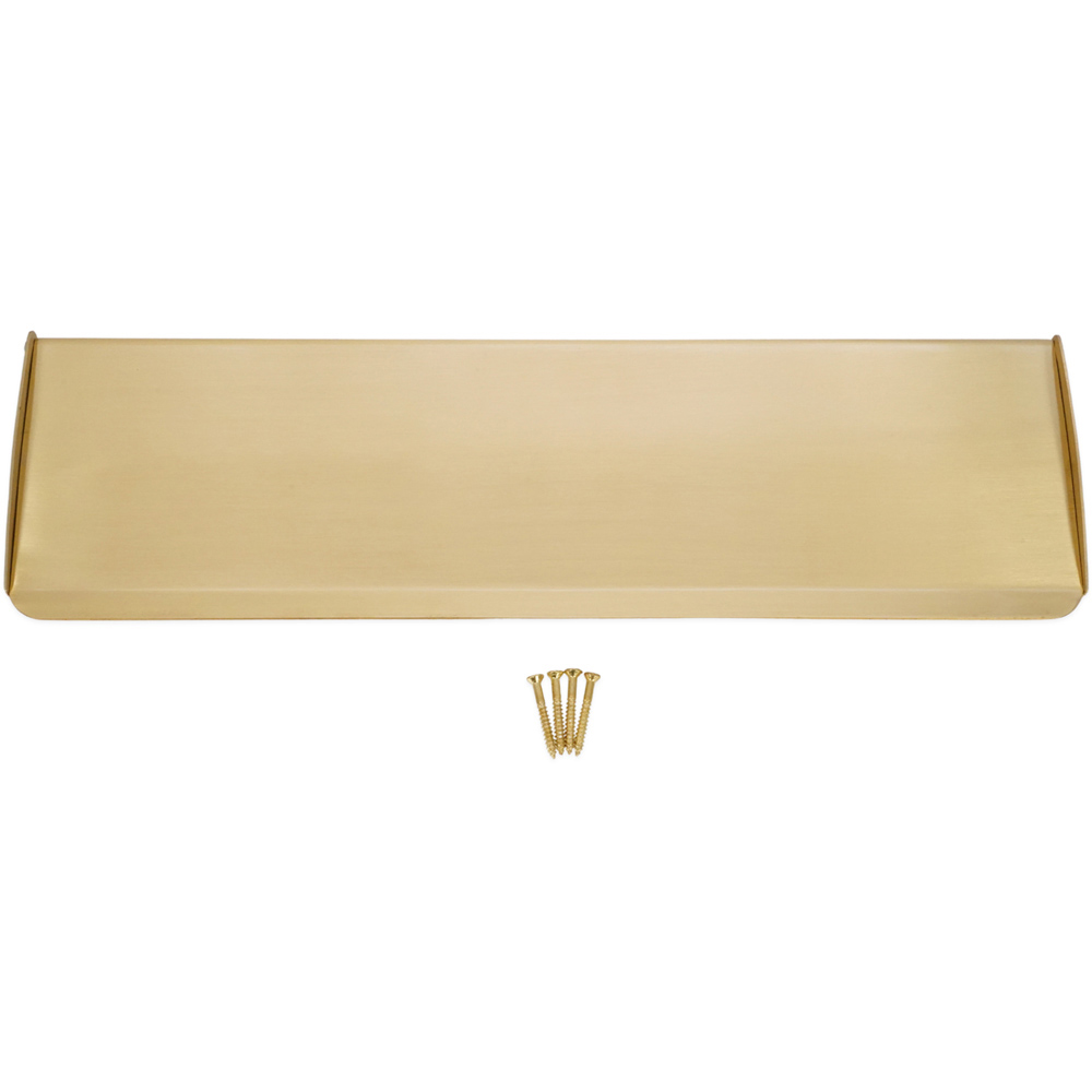 Spira Brass Satin Brass Small Letter Tidy Flap 275 x 80mm Image 2
