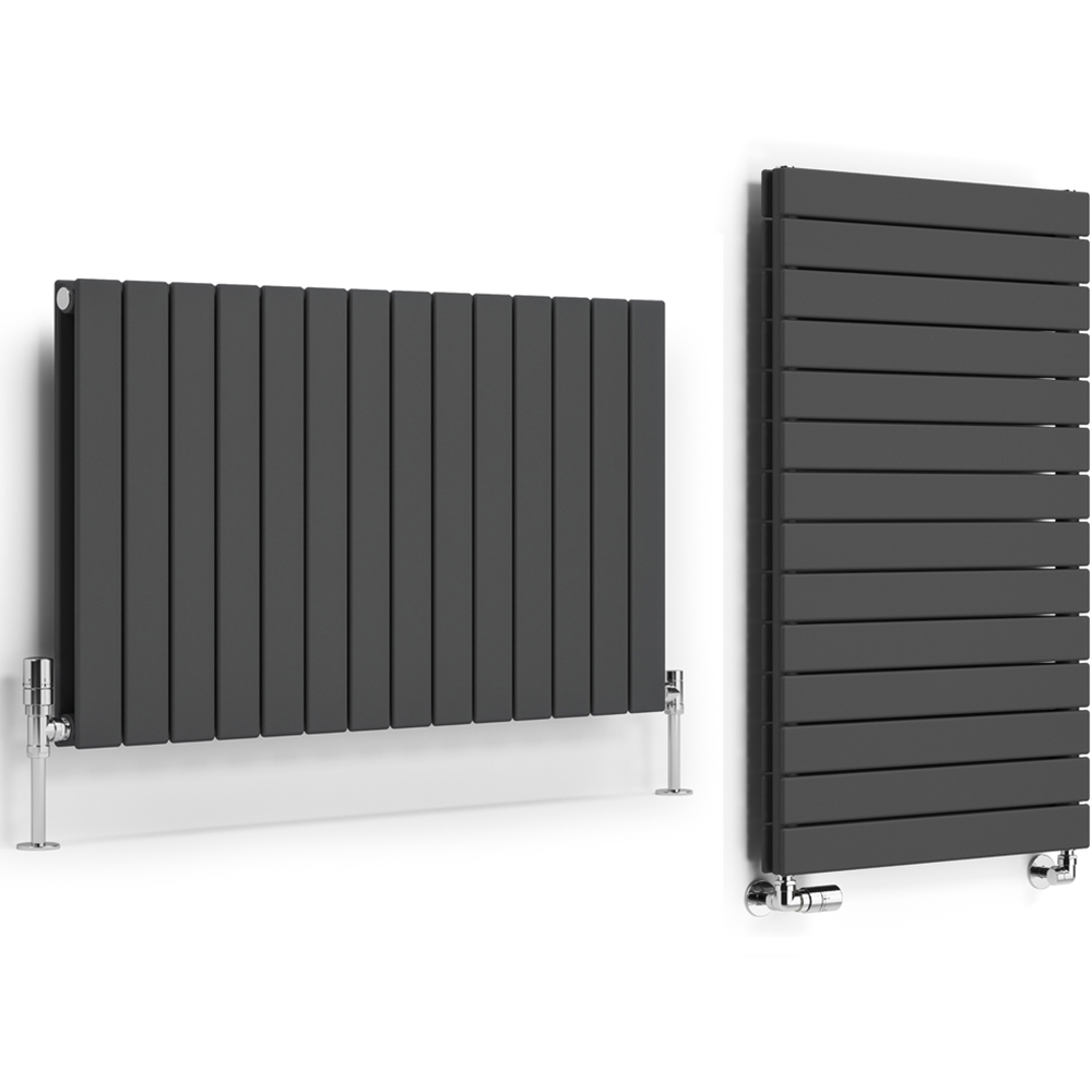 Terma Forte 3696 BTU Metallic Grey Double Panel Radiator 600 x 1032mm Image 3