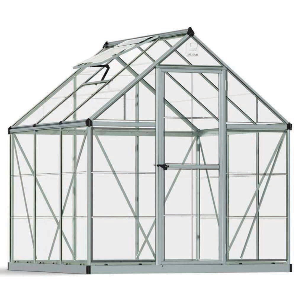 Palram Canopia Harmony Silver Polycarbonate 6 x 6ft Greenhouse Image 1