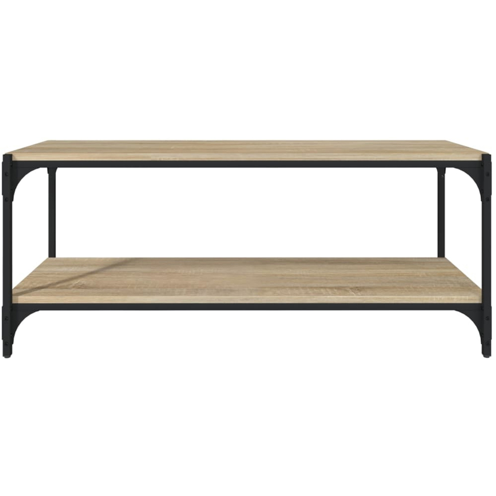 vidaXL Single Shelf Sonoma Oak Industrial Style TV Cabinet Image 5