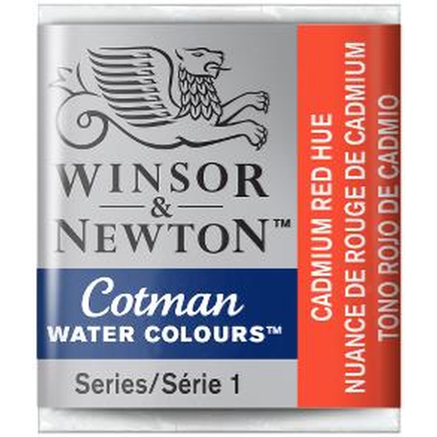 Winsor and Newton Cotman Watercolour Half Pan Paint - Cadmium Red Hue Image