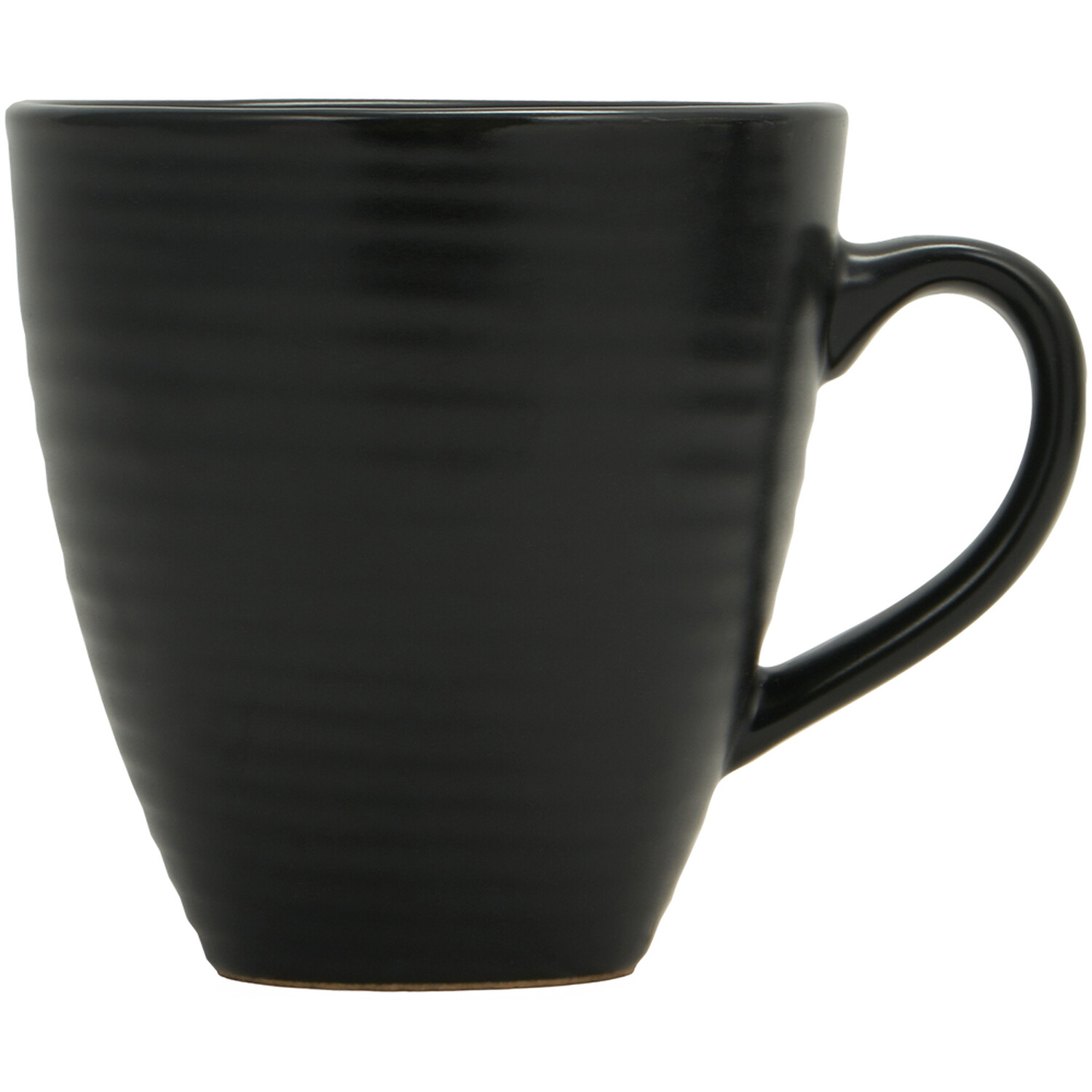 Nera Ribbed Mug - Black Image 1