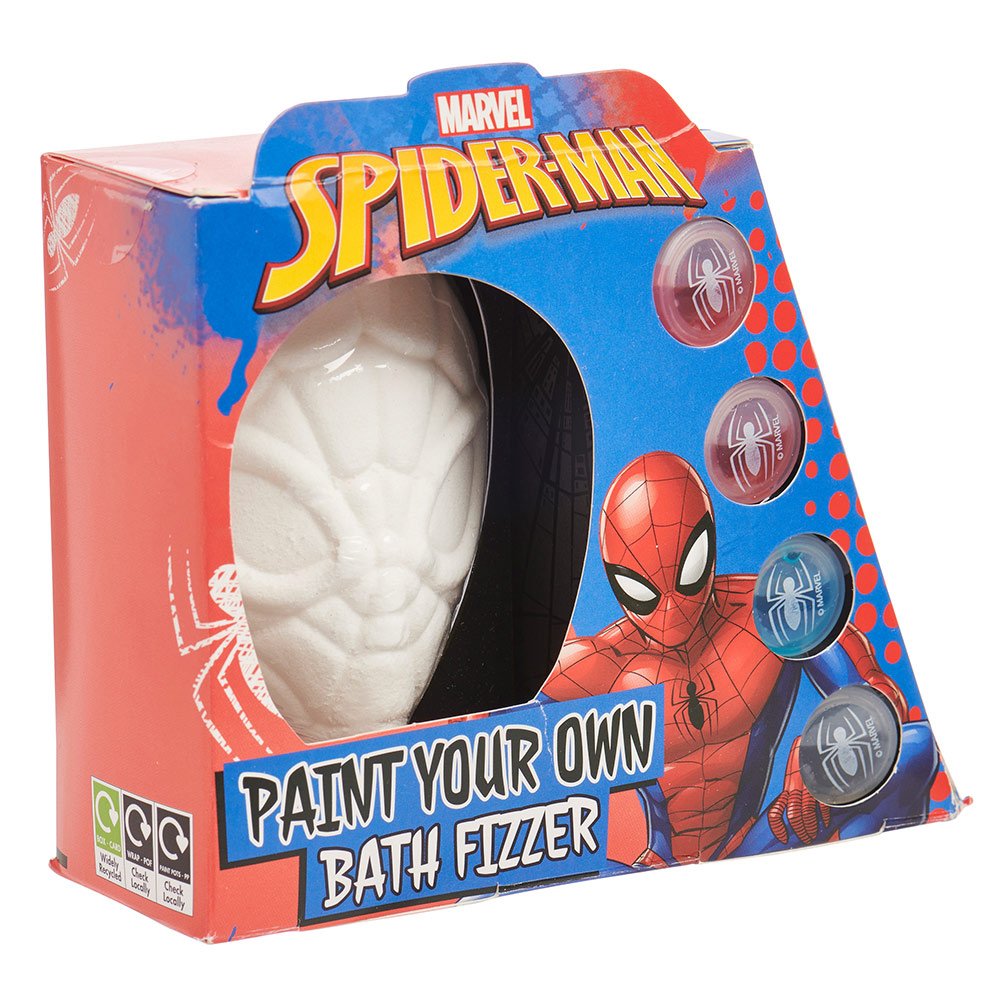 Spiderman Paint Your Own Bath Fizzer Set 150g Image 1