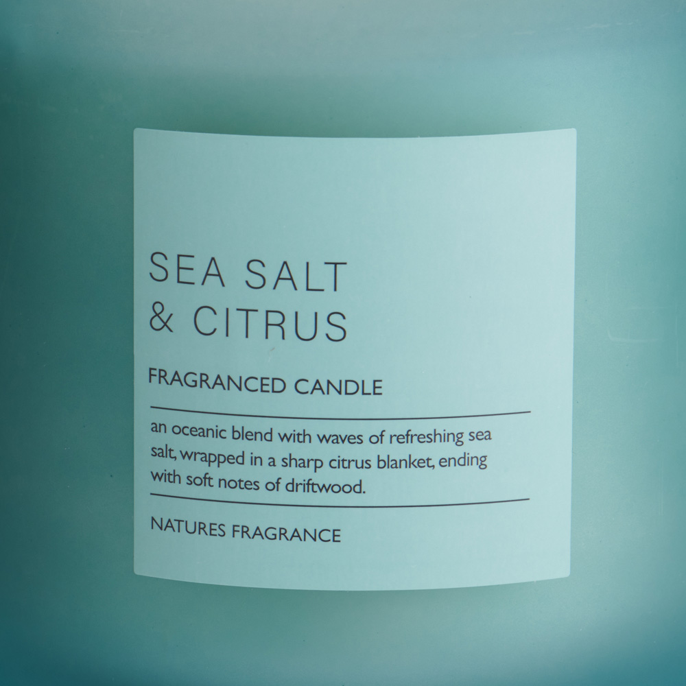 Nature's Fragrance Sea Salt and Citrus Jar Candle Large Image 4