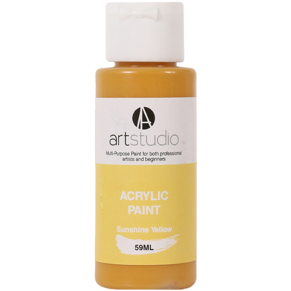 Art Studio Acrylic Paint   - Sunshine Yellow / 59ml Image