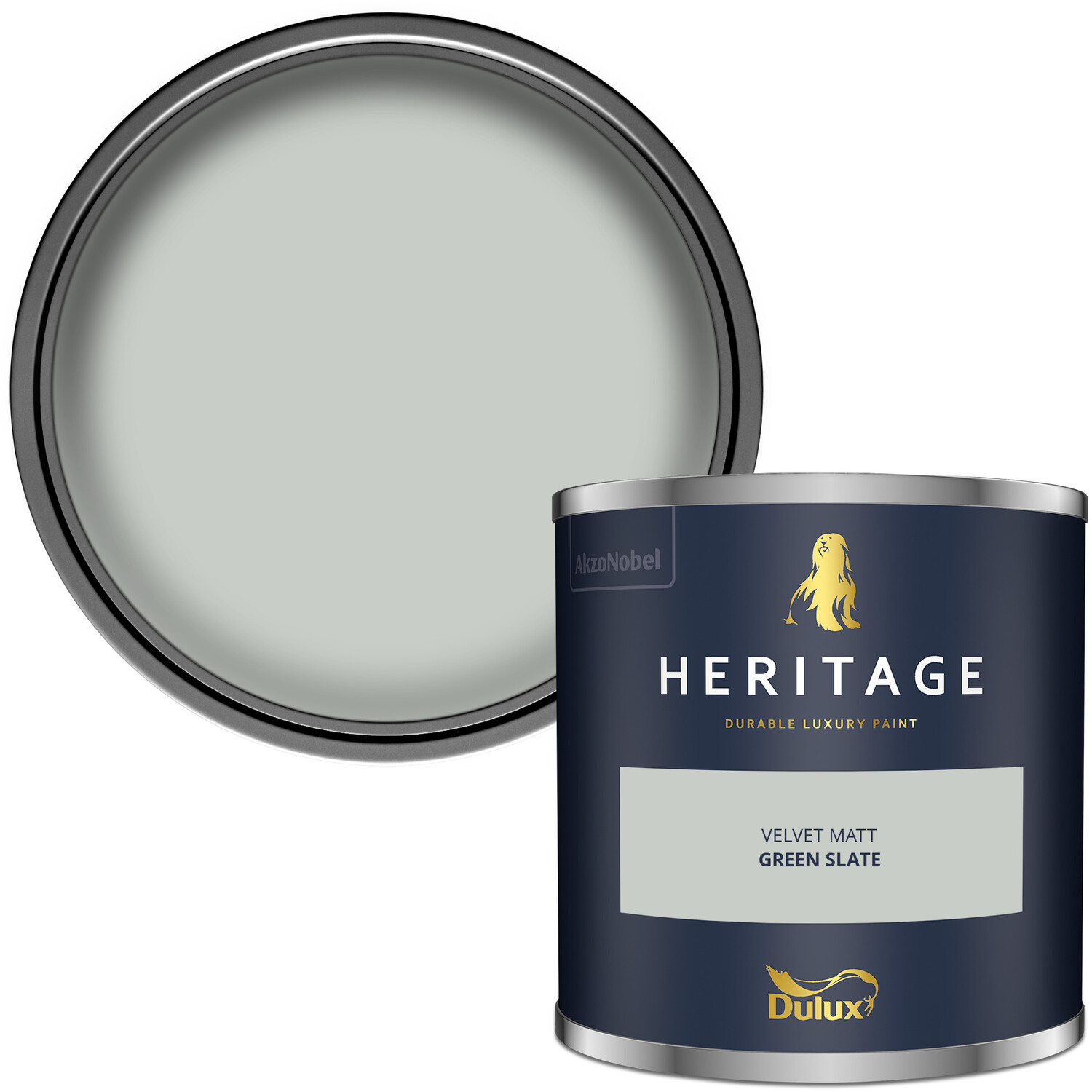Dulux Heritage Walls and Ceilings Green Slate Velvet Matt Emulsion Paint Tester Image 1