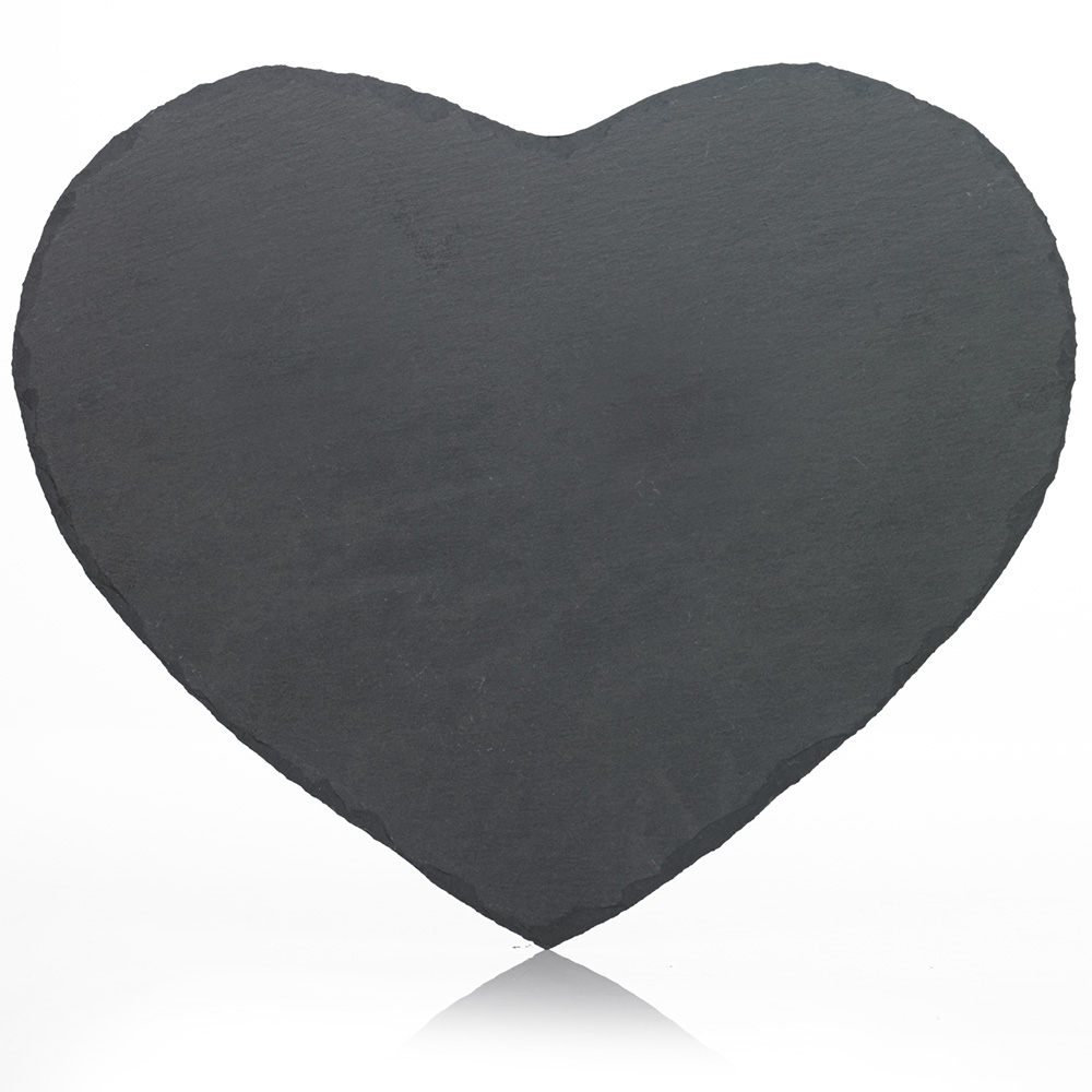 Wilko 2 pack Slate Heart Shaped Placemats Image 2