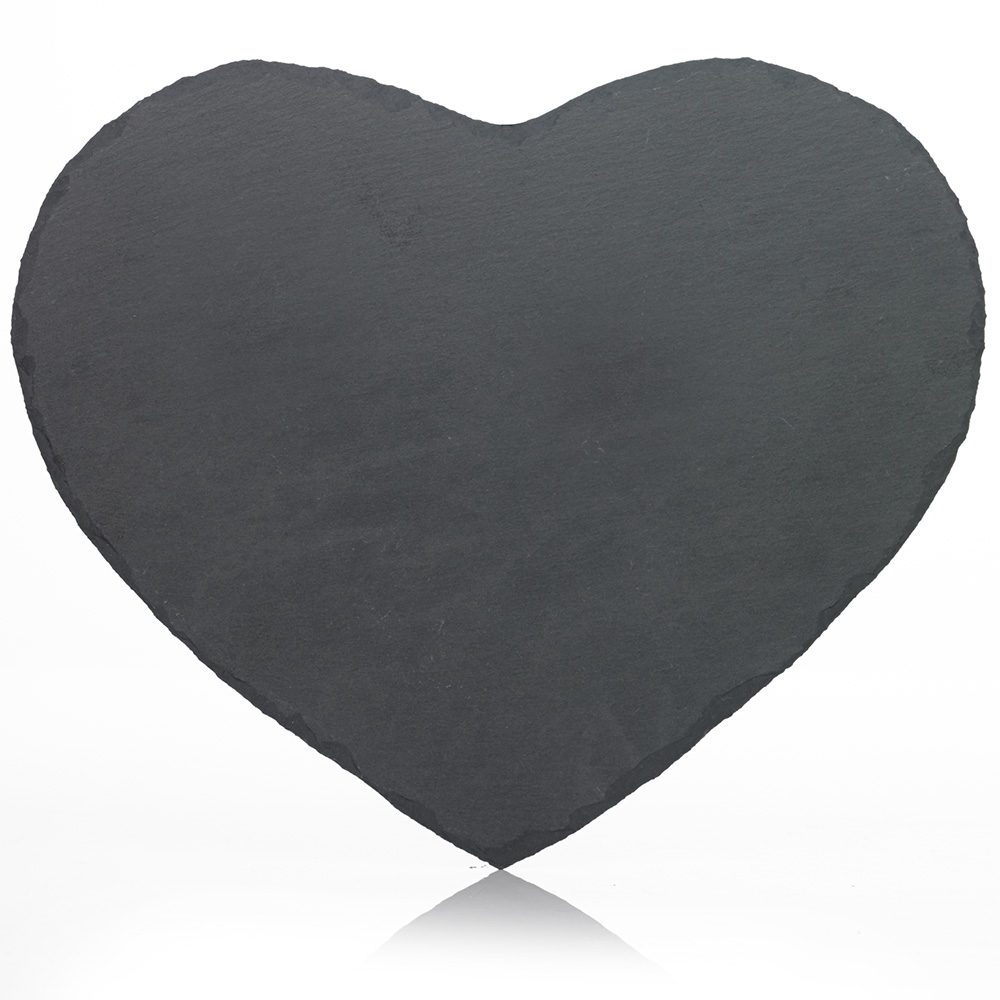 Wilko 2 pack Slate Heart Shaped Placemats Wilko