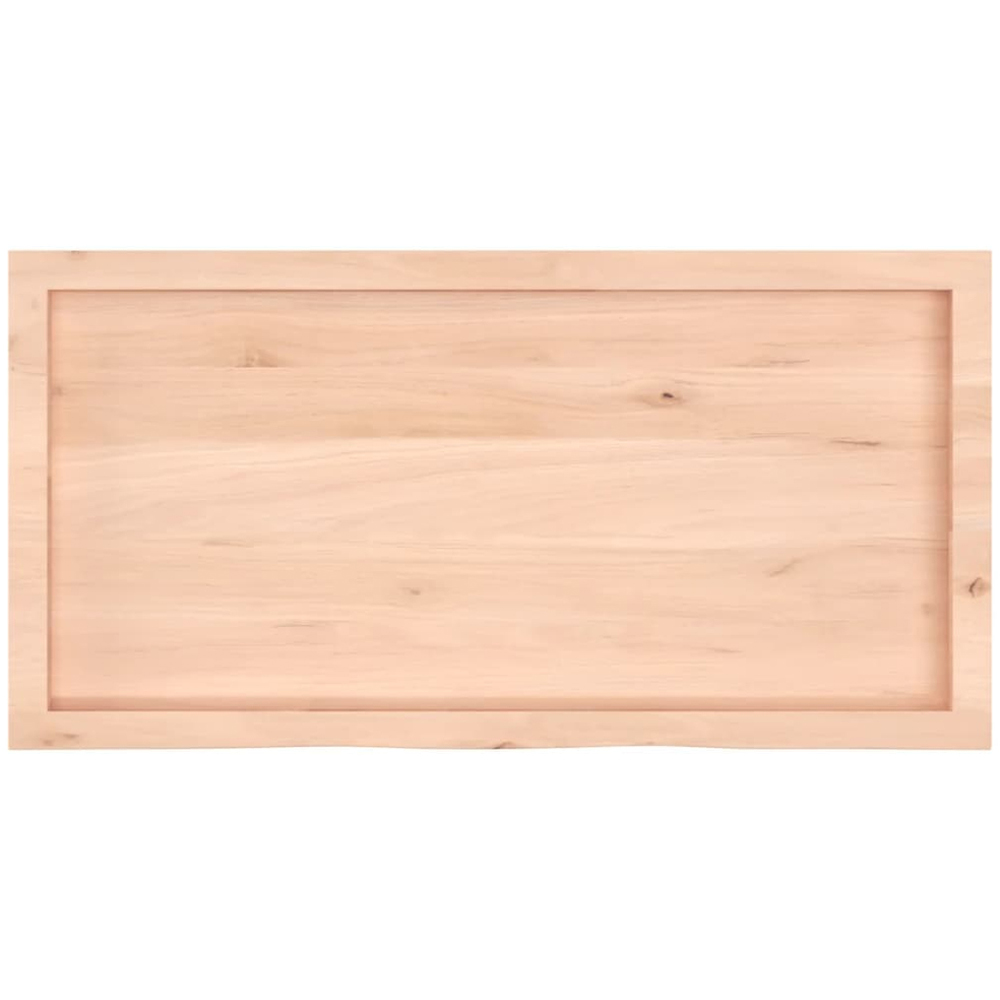 vidaXL 100cm Natural Brown Floating Wall Shelf Image 4