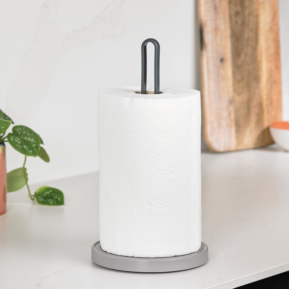 ReBorn Dark Grey Freestanding Kitchen Roll Holder Image 2