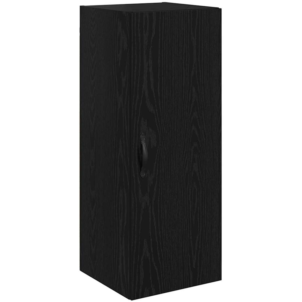 vidaXL 2 Door Black Tall Slim Highboard Image 7