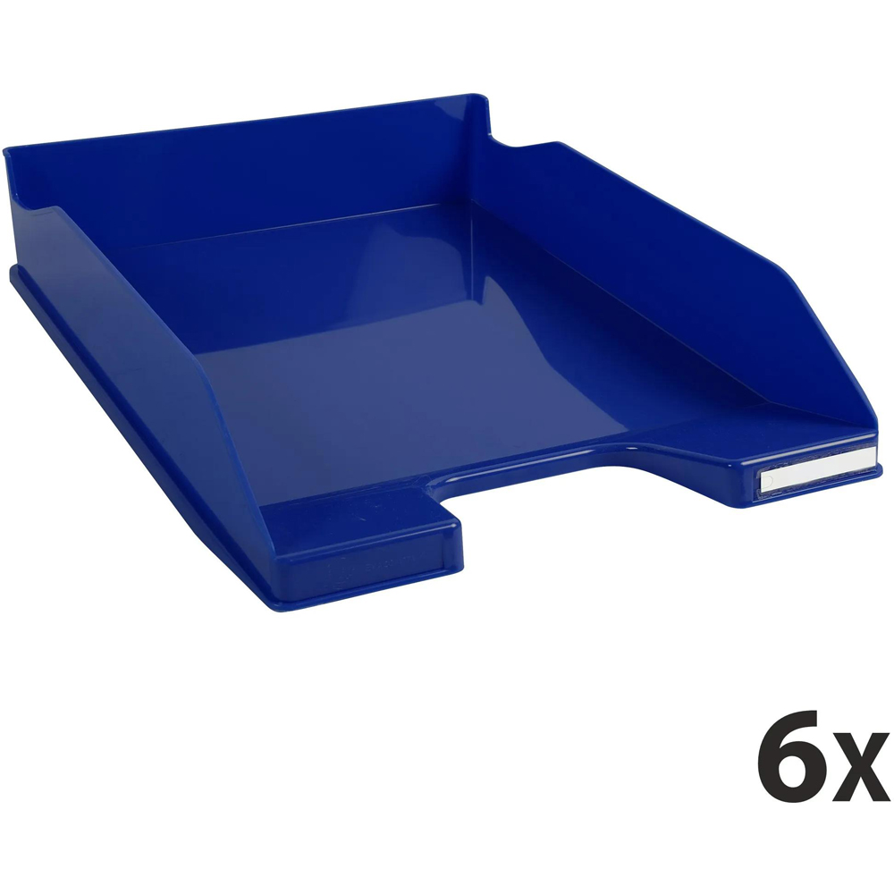 Exacompta Bee Blue Navy Blue Letter Tray 6 Pack Image 6