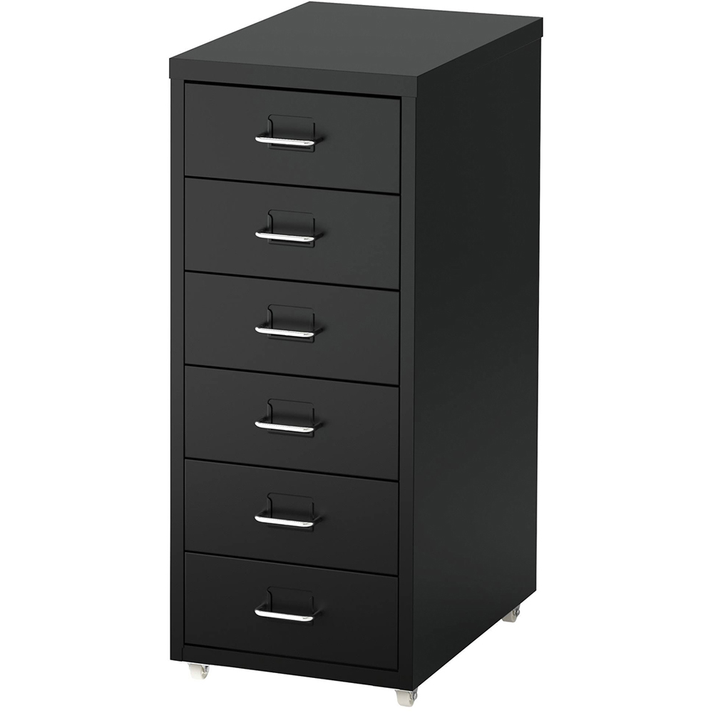 Living And Home Vertical File Cabinet with Wheels Image 4