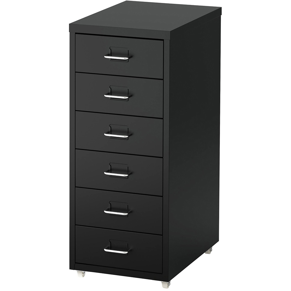 6 Drawer Cabinet with Wheels Image 4