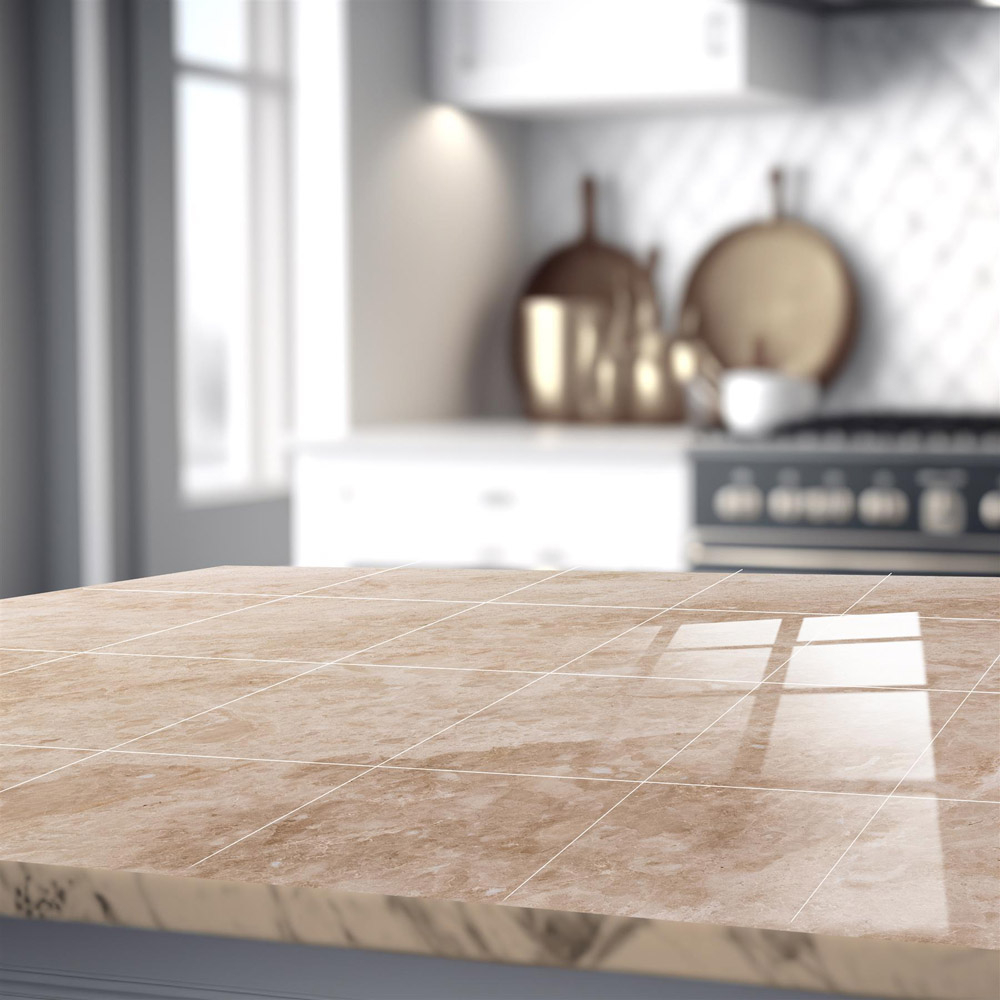 Walplus Marble Stone Topaz Brown Tile Sticker 24 Pack Image 4