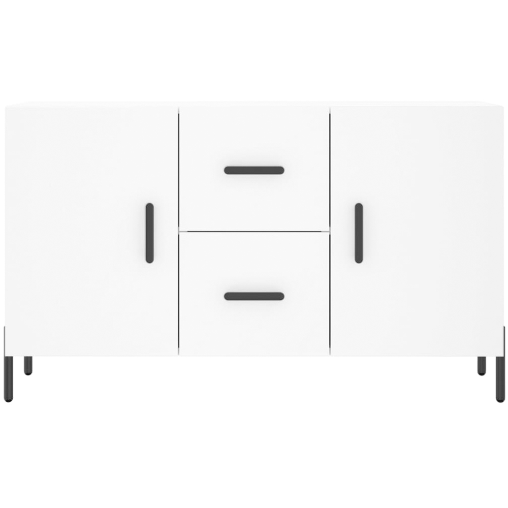 vidaXL 2 Door 2 Drawer White Wide Sideboard Image 6