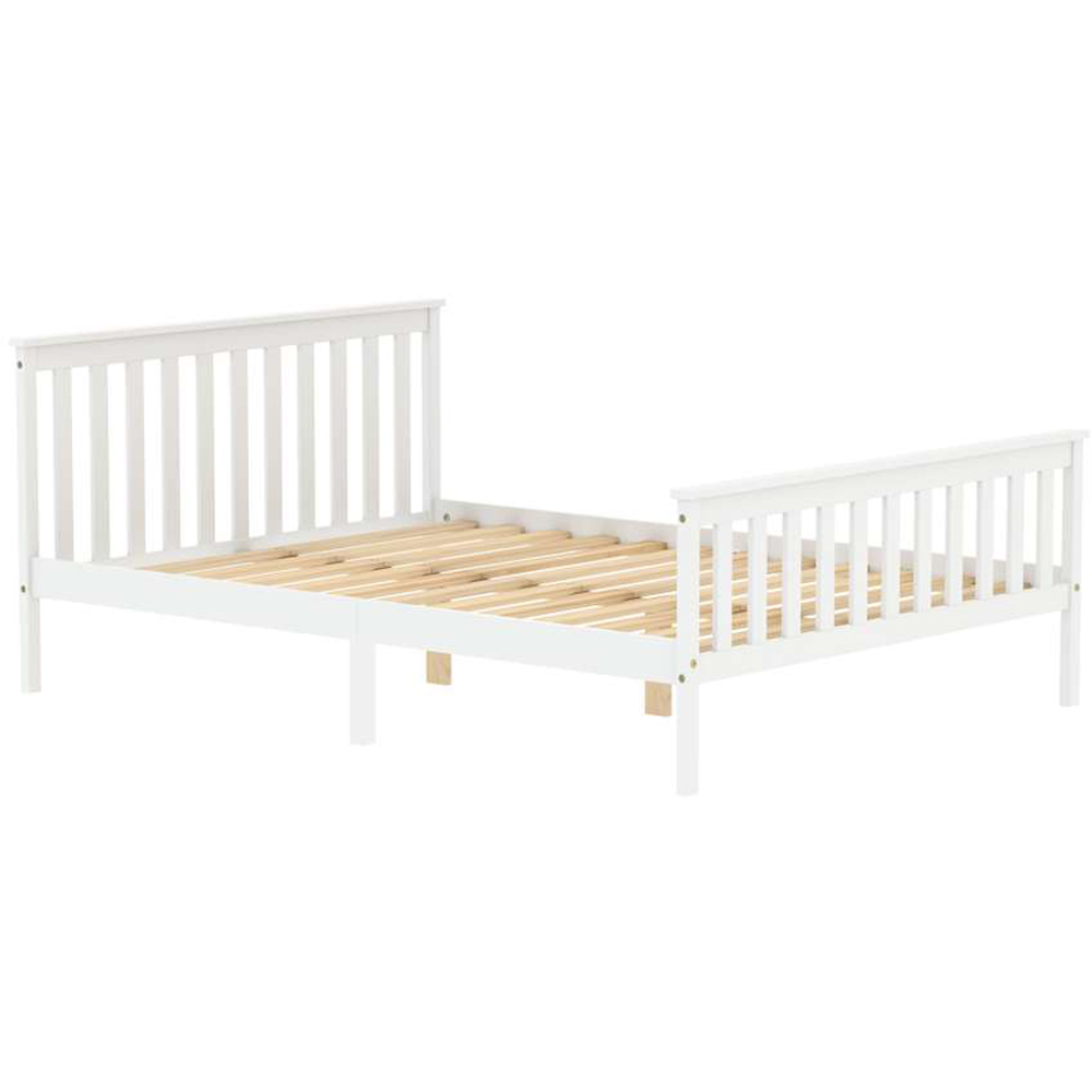 Oxford Double White Bed Image 3