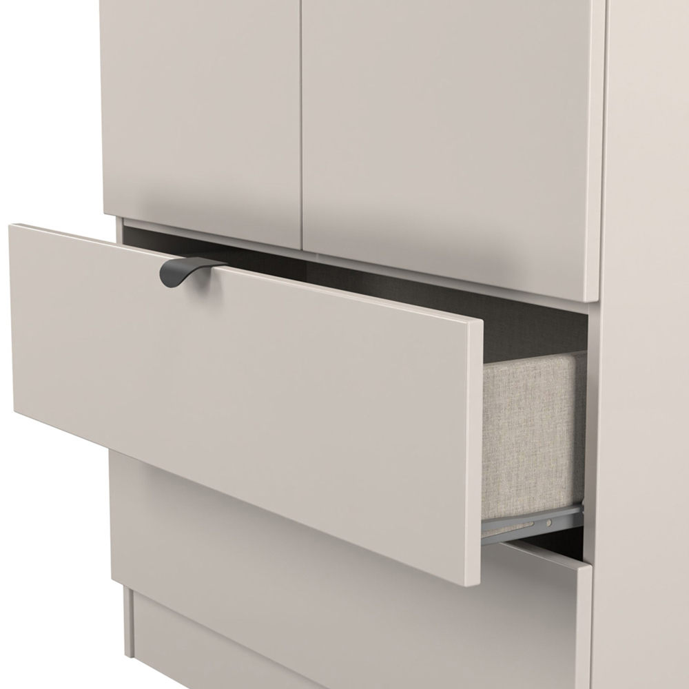 Crowndale Bora 2 Door 2 Drawer Kashmir Matt Tall Double Wardrobe Image 6