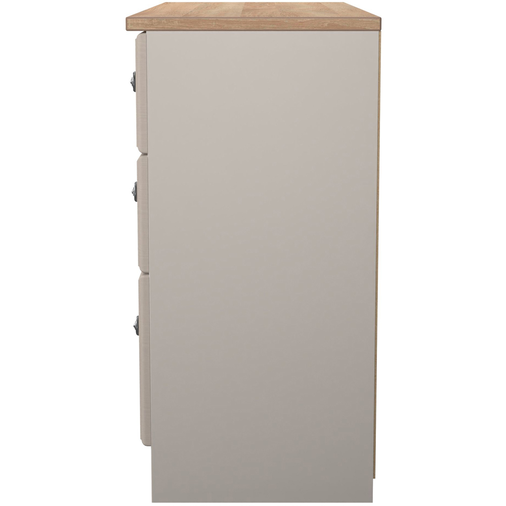 Crowndale Norfolk 6 Drawer Kashmir Ash and Bardolino Oak Wide Chest of Drawers Ready Assembled Image 4