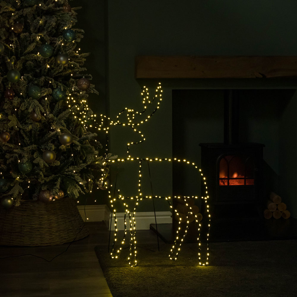 Samuel Alexander 292 Warm White LED Light Up Christmas Standing Reindeer 2.6ft Image 8
