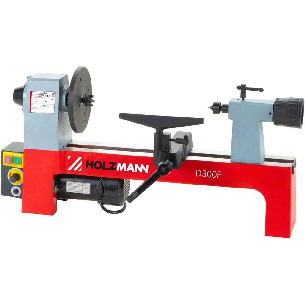 Holzmann Mini Woodturning Lathe 300mm 250W Image 2