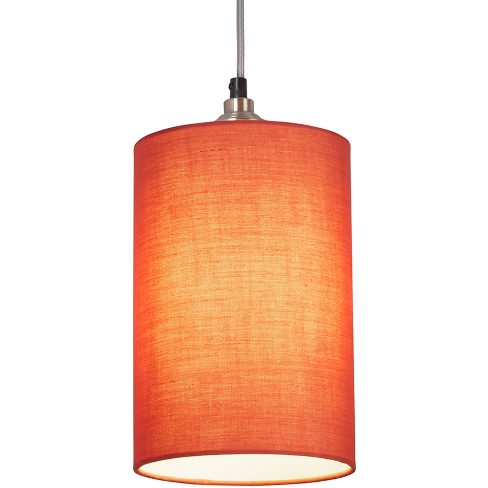 Lighting Collection Yates Terracotta Cylinder Lamp Shade 16cm Image 3