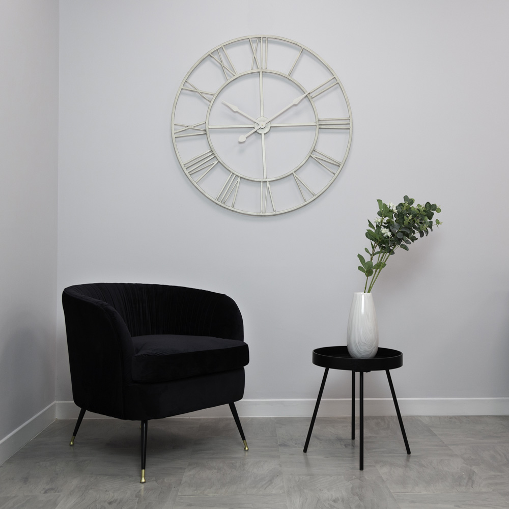 Charles Bentley Cream Indoor Wall Clock 100cm Image 2
