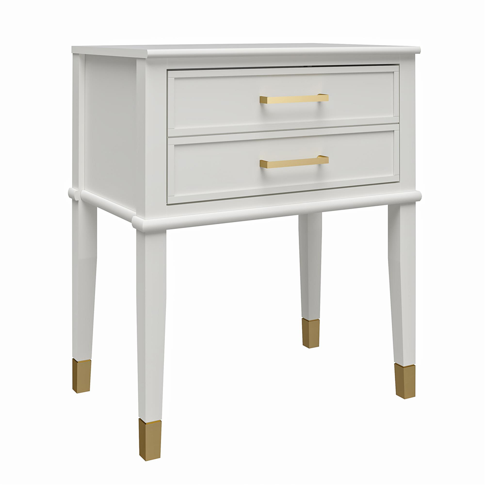 Dorel Home Westerleigh Single Drawer White End Table Image 2