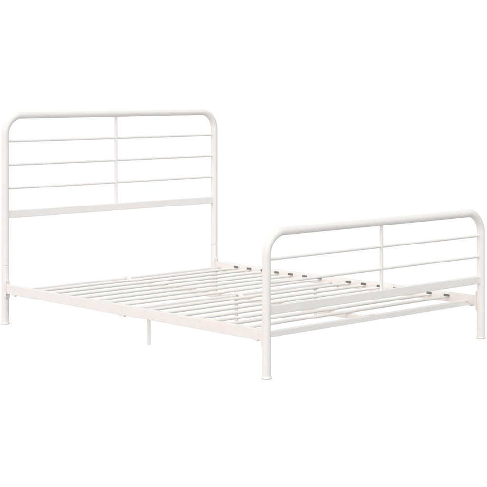 Dorel Millie Double White Metal Bed Frame Image 2