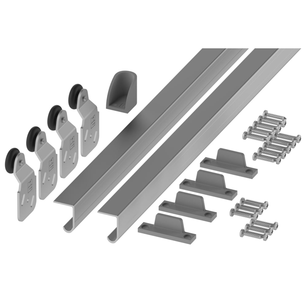 Coburn Twin 60 2 Door Sliding Cupboard Track Fixing Kit 1.8m Image 1