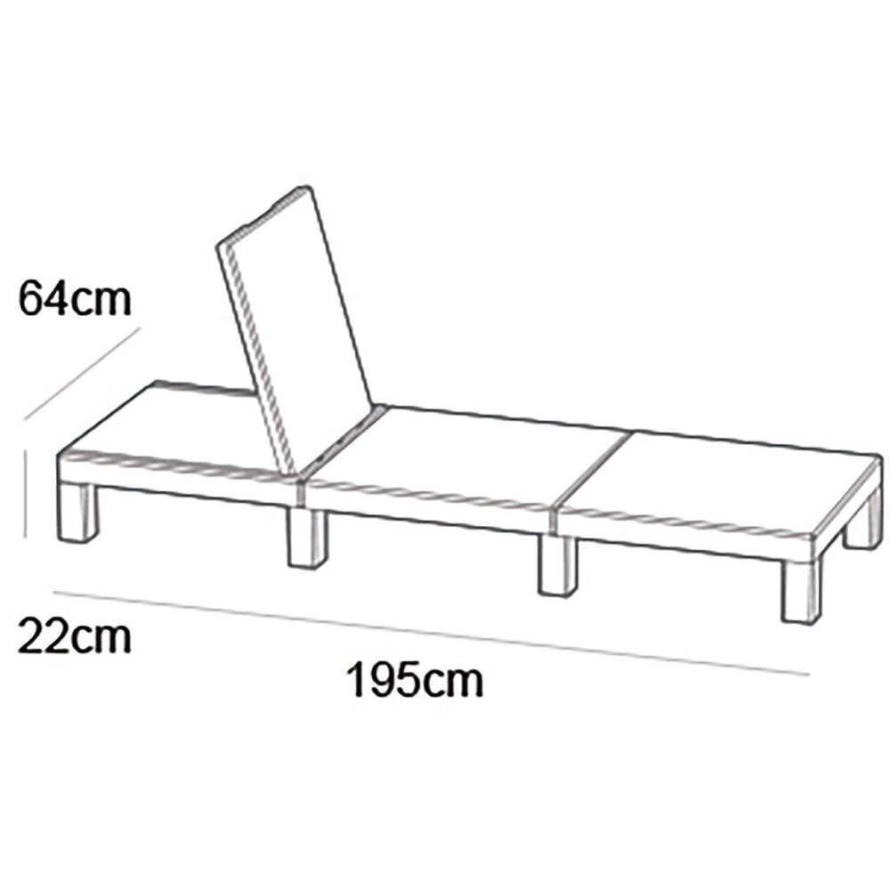 Daytona Garden Sun Lounger Image 8