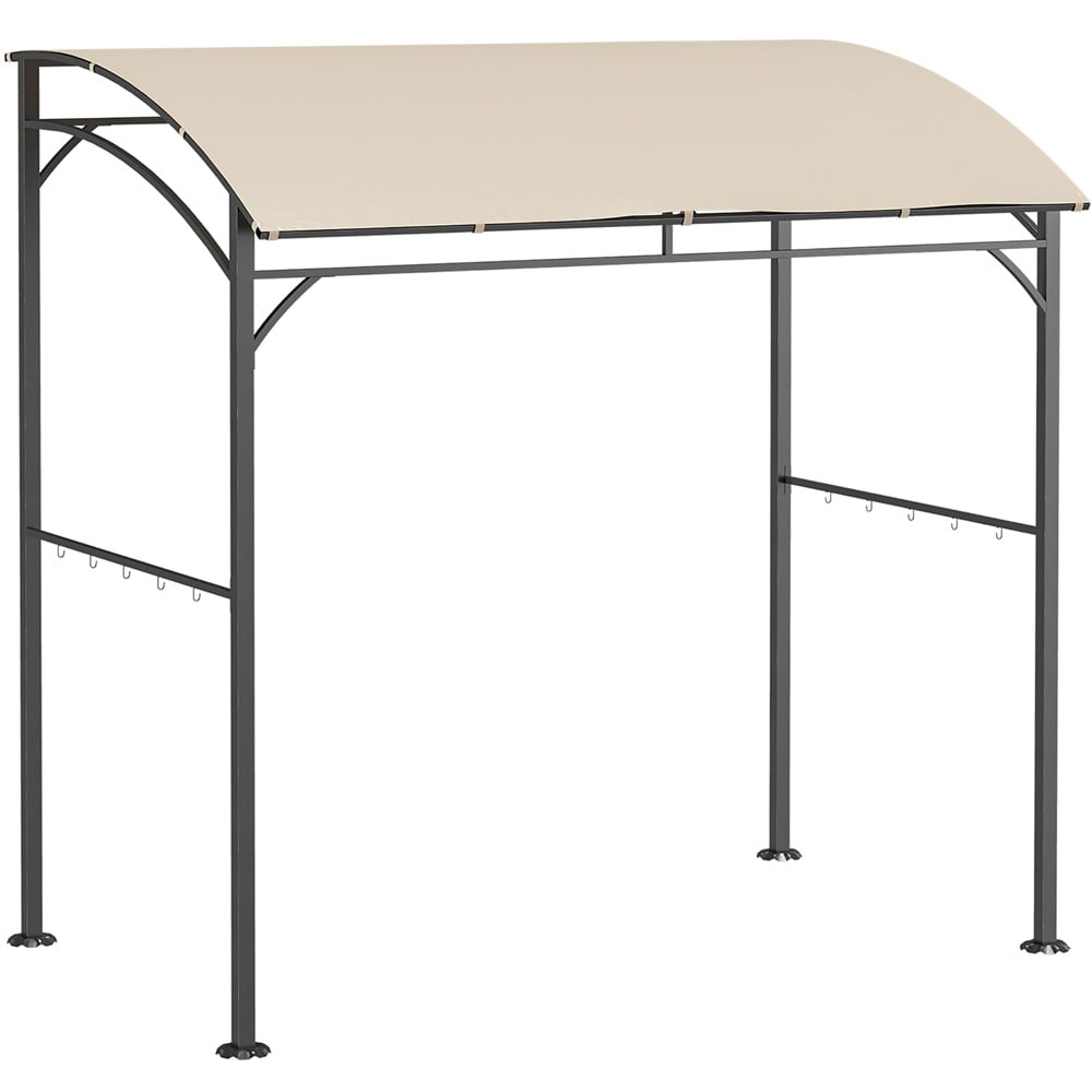 Outsunny 2.2 x 1.5m Beige Metal Frame BBQ Grill Gazebo Canopy Image 2