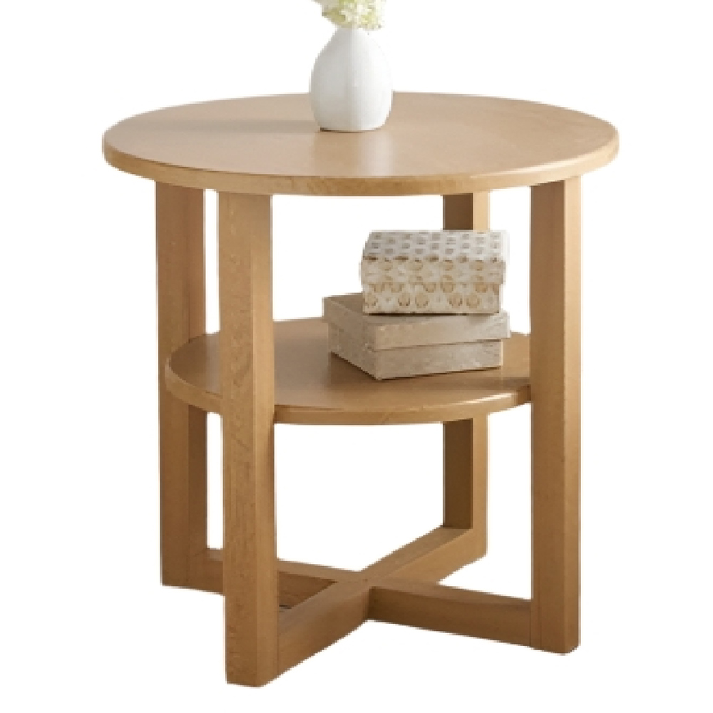 Modcraft Single Shelf Round Side Table Image 2