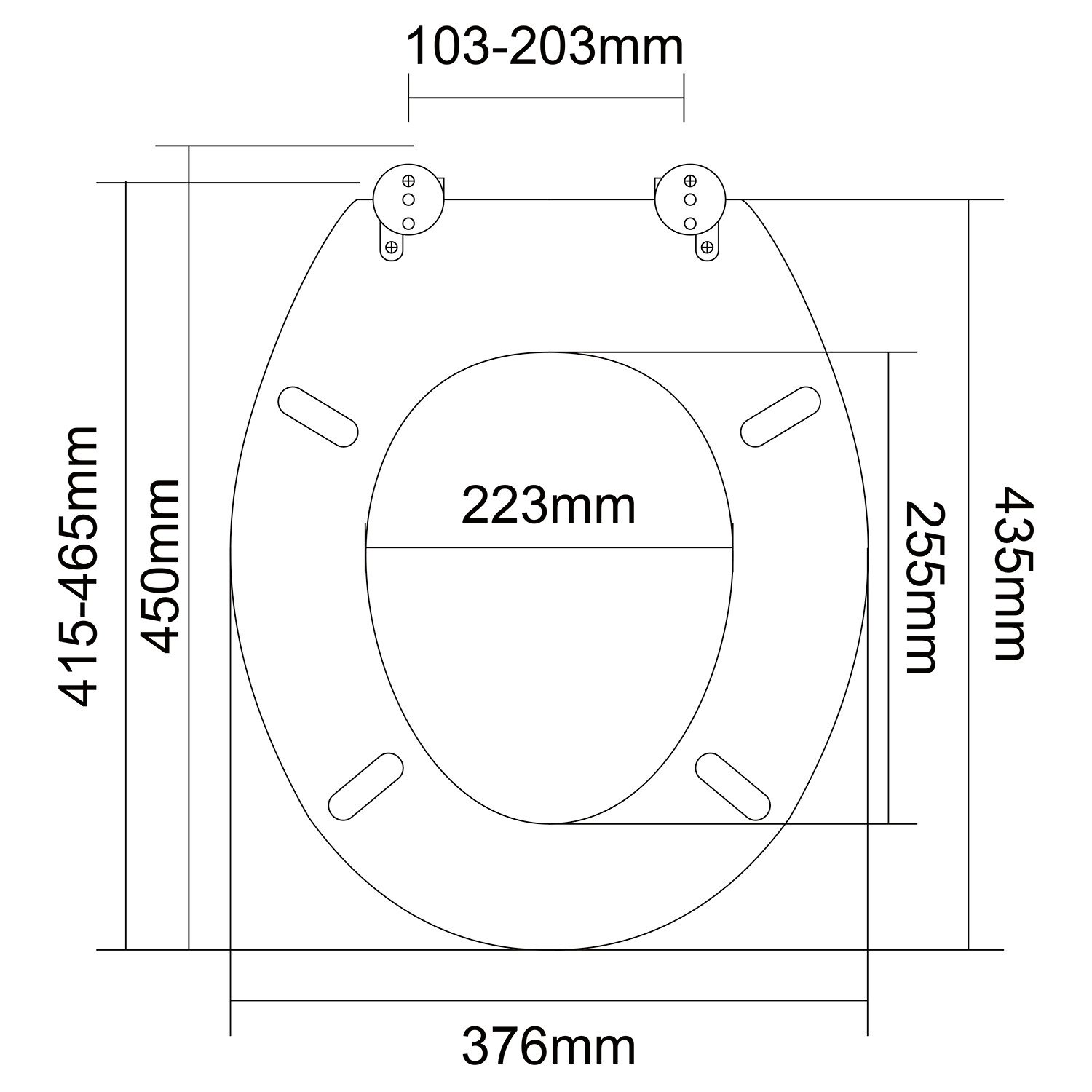 Toronto Oak Effect Toilet Seat Image 3